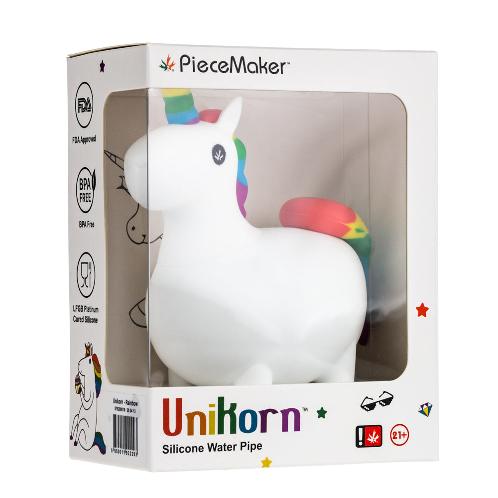 Piecemaker Silicone Unicorn Bong - Packaging