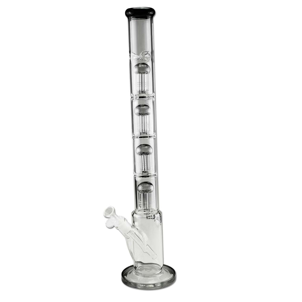 Black Leaf The Skyscraper 4 Tree Perc Ice Bong | Grey