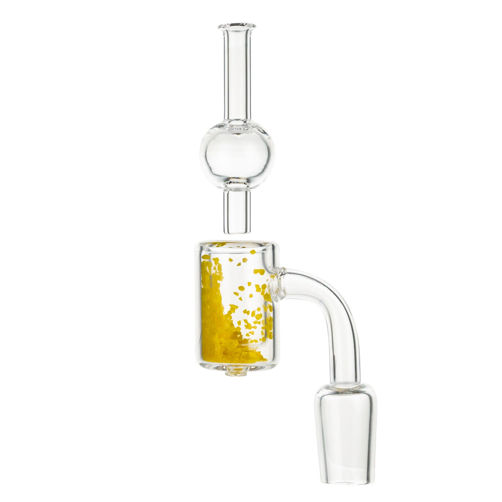 Glass Banger Set Yellow Granulate With Carb Cap | Female Joint | 18.8mm