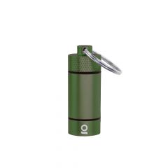 ONGROK Small Aluminum Storage Flower Keychain | Green