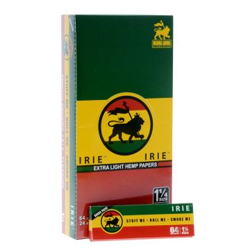 IRIE - 1 1/4 Hemp Rolling Papers - Box of 24 Packs